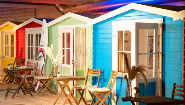 Interiors of Outside Inn indoor campsite hotel