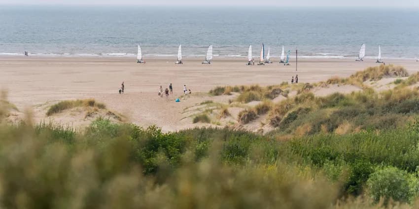 Blowcarters at IJmuiderslag beach.
