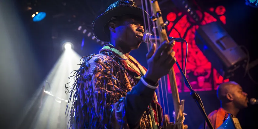 Amsterdam, The Netherlands - February 17, 2016: concert of african band BKO Quintet at Paradiso Bitterzoet concert hall.
365708507
Amsterdam, The Netherlands - February 17, 2016: concert of african band BKO Quintet at Paradiso Bitterzoet concert hall.