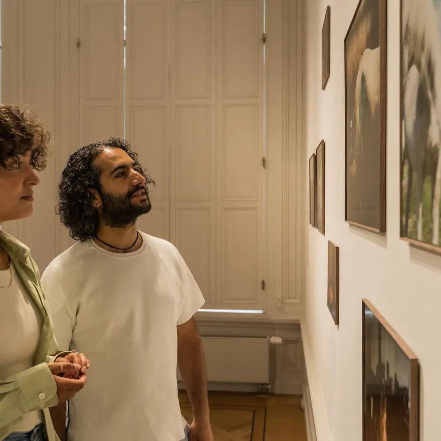 A couple  in Huis Marseille.