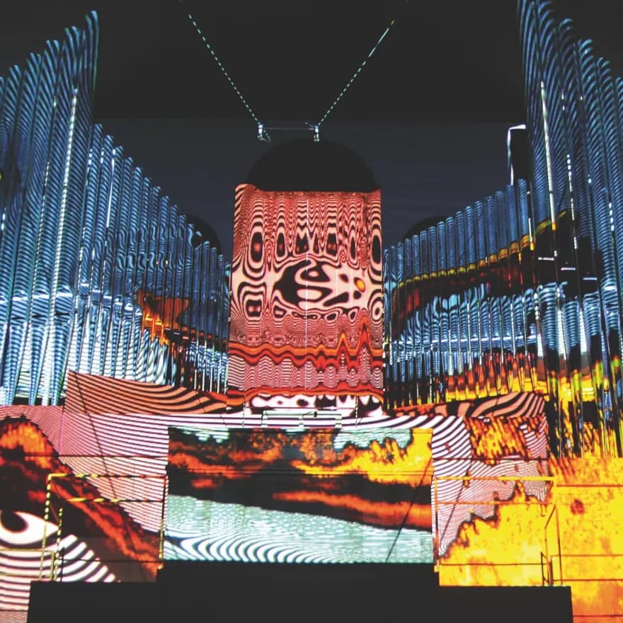 Orgelpark colourful music installation