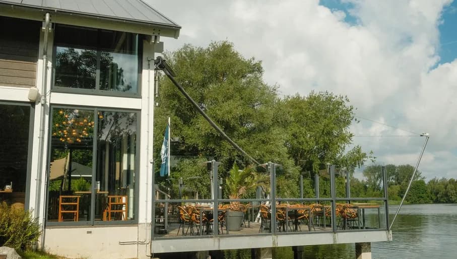 Papa's Beach House restaurant terrace Haarlemmermeer Flowers of Amsterdam Expert Trip August 2023