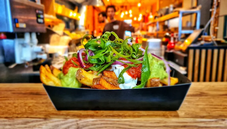 Freddy Fryday restaurant signature loaded fries