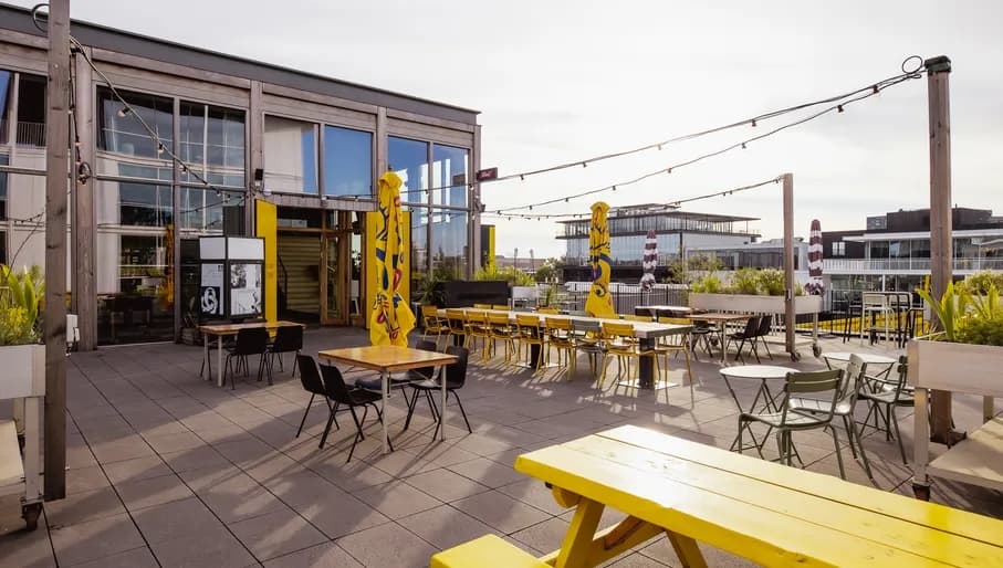 Yellow House terrace.