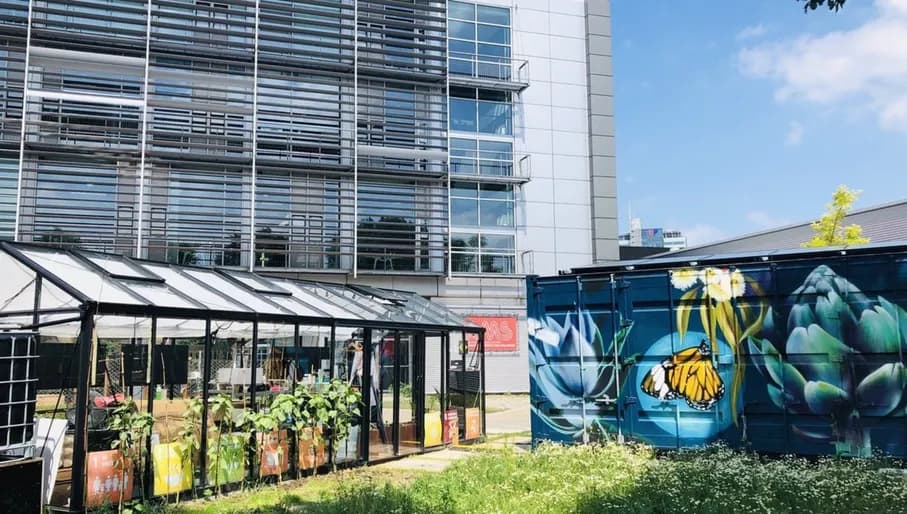 living lab for water recycling located at Marineterrein