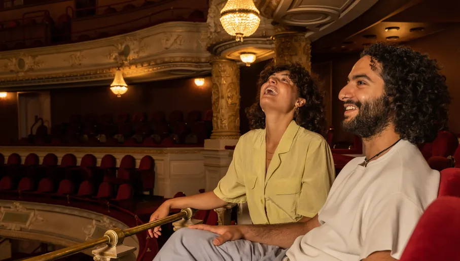 A couple in Internationaal Theater Amsterdam (ITA).