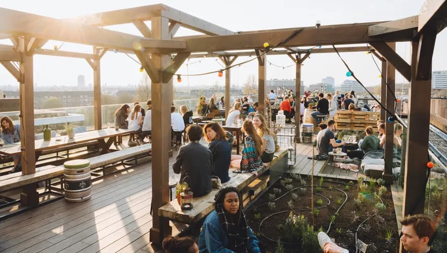 GAPP rooftop terrace with people