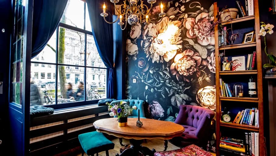 Interior of Rosalia's Menagerie cocktail bar