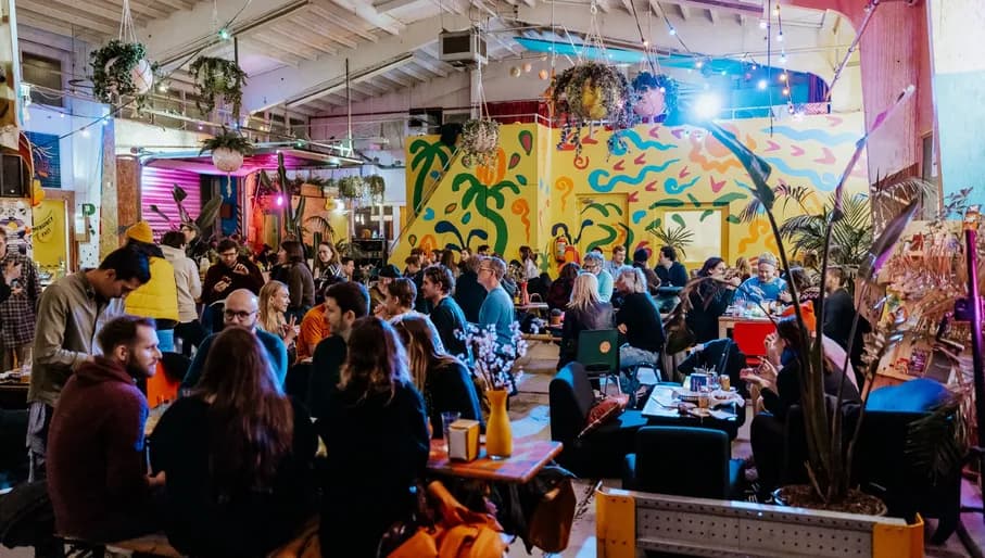 Oedipus Taproom people having a drink