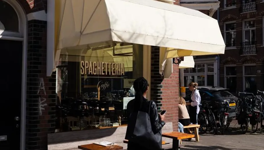 Outside the Spaghetteria Caffè