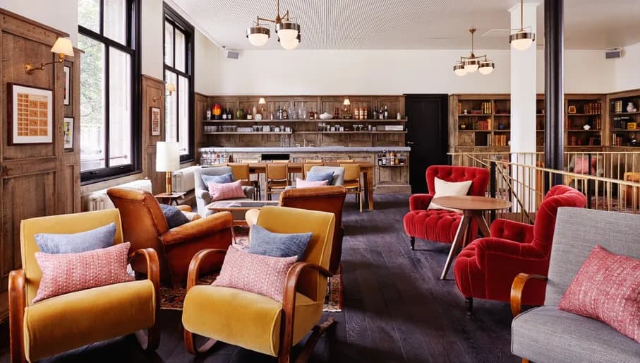 The Hoxton hotel lobby interior