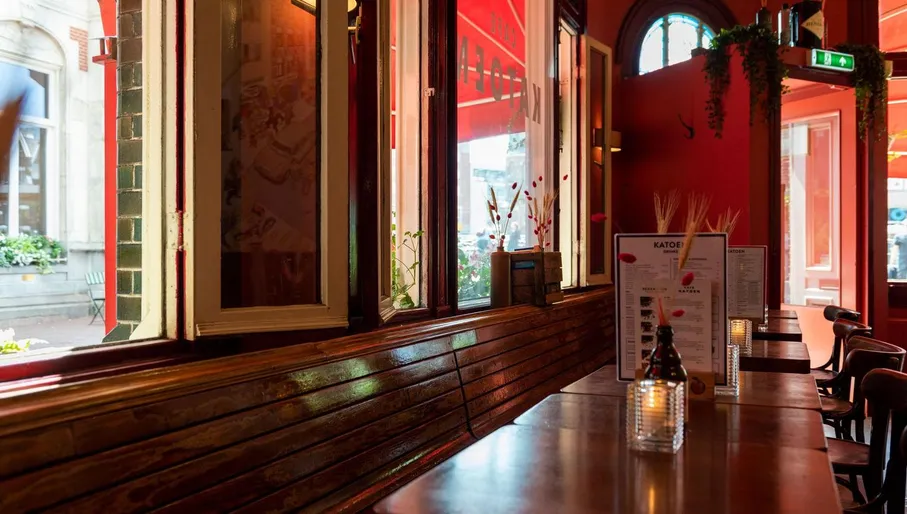 Interior of Café Katoen amsterdam centre