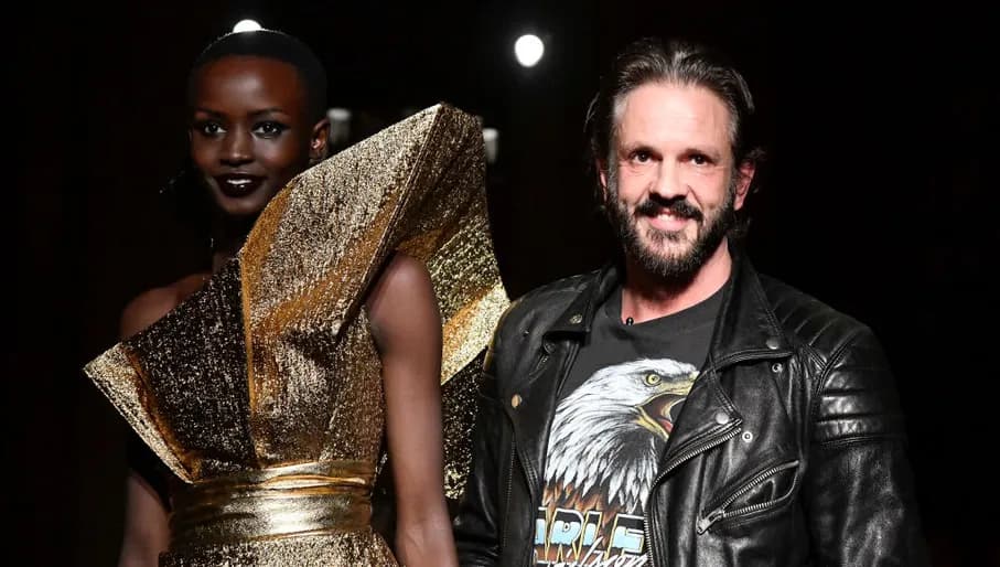 PARIS, FRANCE - JANUARY 21: Fashion designer Ronald Van Der Kemp walks the runway during the RVDK Ronald Van Der Kemp Haute Couture Spring/Summer 2020 fashion show as part of Paris Fashion Week on January 21, 2020 in Paris, France. (Photo by Victor VIRGILE/Gamma-Rapho via Getty Images)