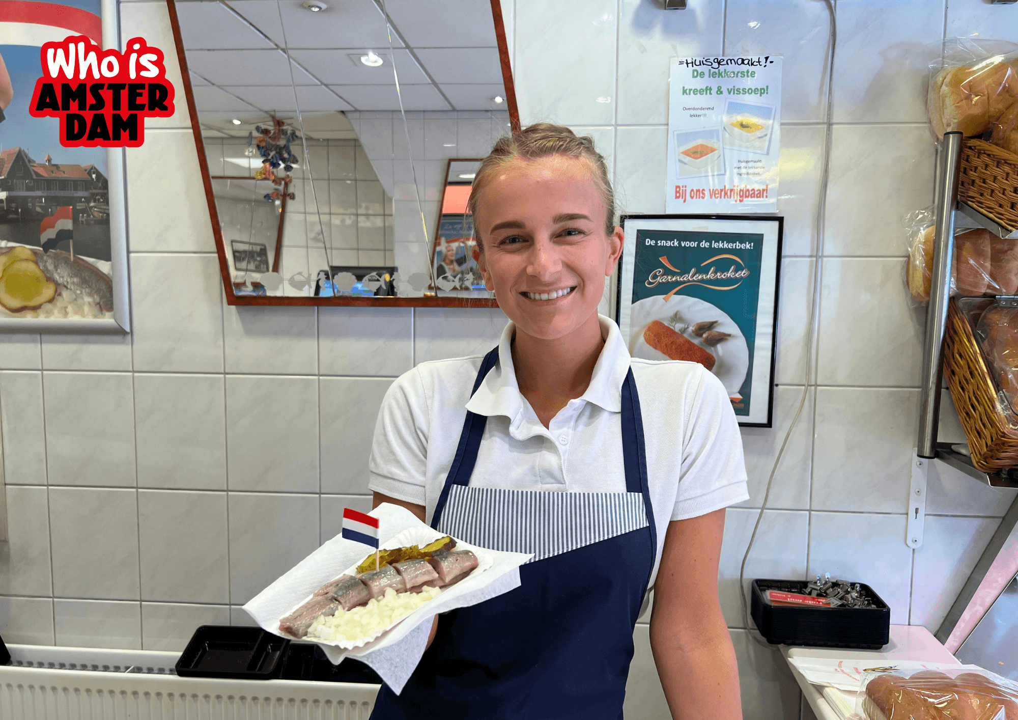 De Jordaan Self-Guided Food Tour serving herring