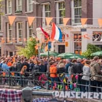 Koningsdag or King's Day is a national holiday in the Kingdom of the Netherlands. Celebrated on 27 April, the date marks the birth of King Willem-Alexander.
Celebrations: Partying, wearing orange costumes, and traditional local gatherings.