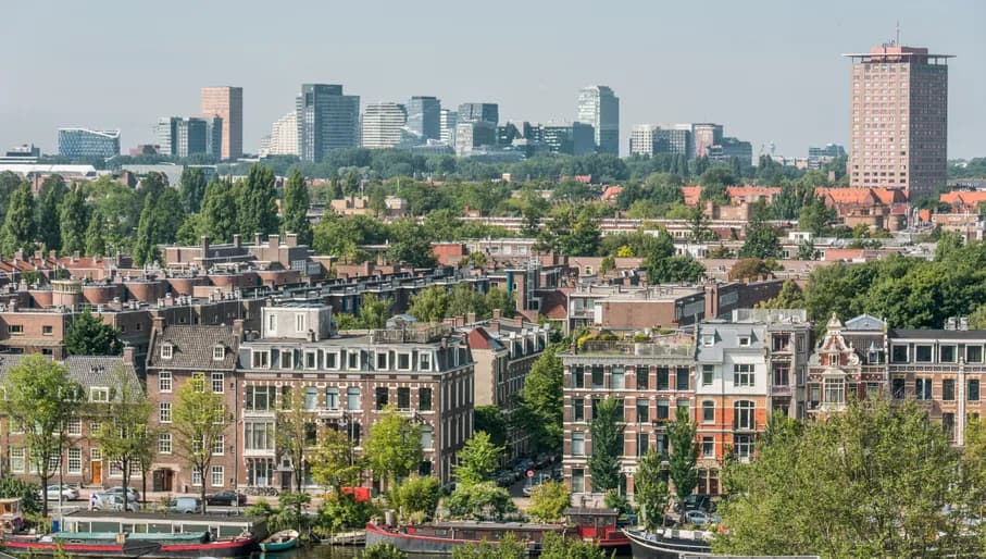 aerial photo of Amsterdam