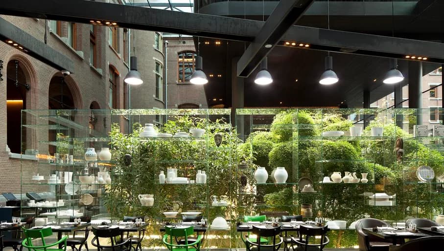 Conservatorium Hotel brasserie interiors